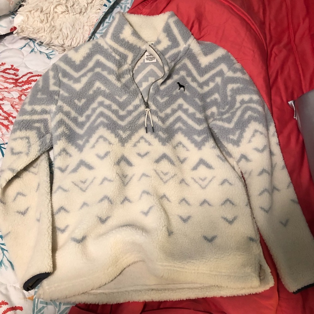 Victoria Secret quarter zip pullover - worn once!